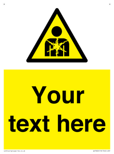 Custom Warning substance or mixture presenting a health hazard